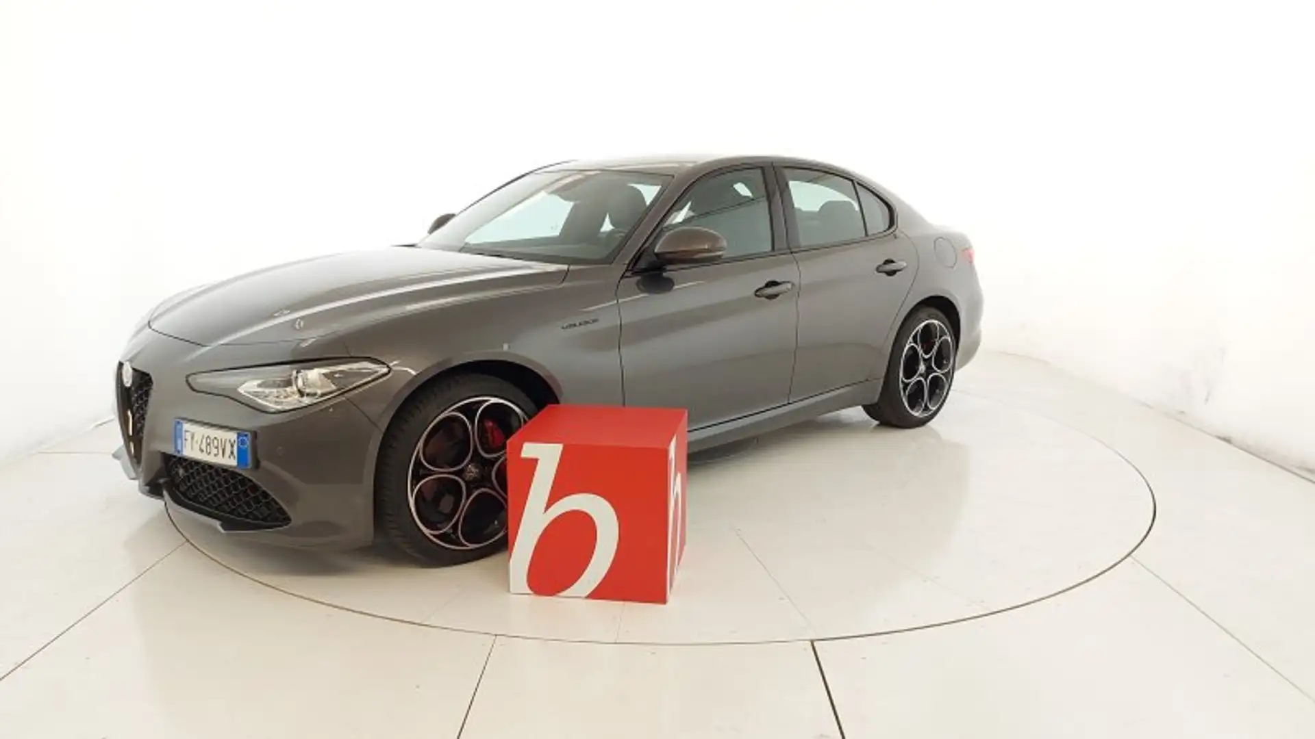 Alfa Romeo Giulia VELOCE 2.2 TUBO AT8 210CV AWD Q4 E6D-TEMP Grigio - 1