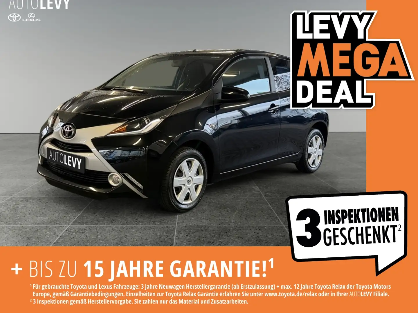 Toyota Aygo 1.0 x-play touch *ALLWETTER*KLIMA* Schwarz - 1