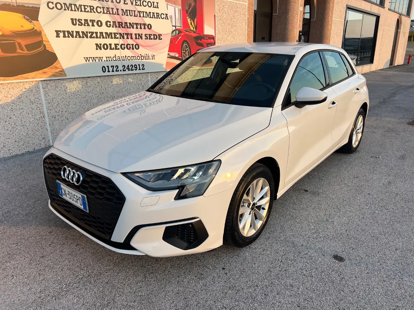 Audi A3 SPB 30 TDI Business SOLO KM.22500 UFFICIALE Blanc - 1