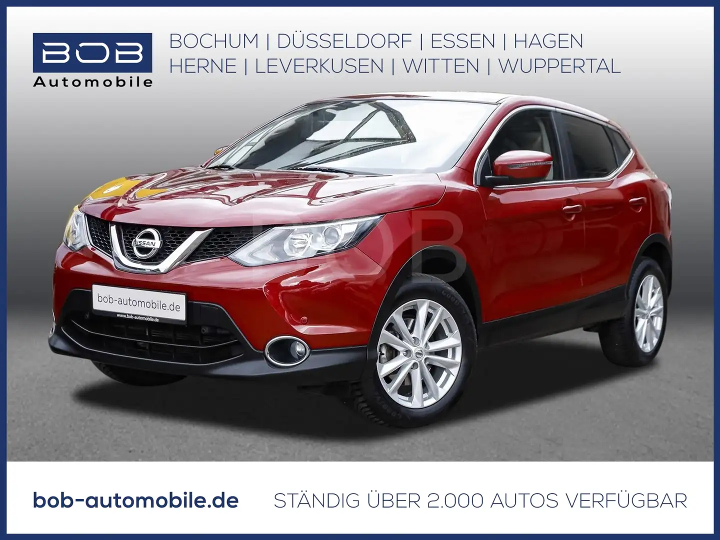 Nissan Qashqai 1.2 DIG-T Acenta  AHK ALU SHZ KLIMA PDC Roşu - 1