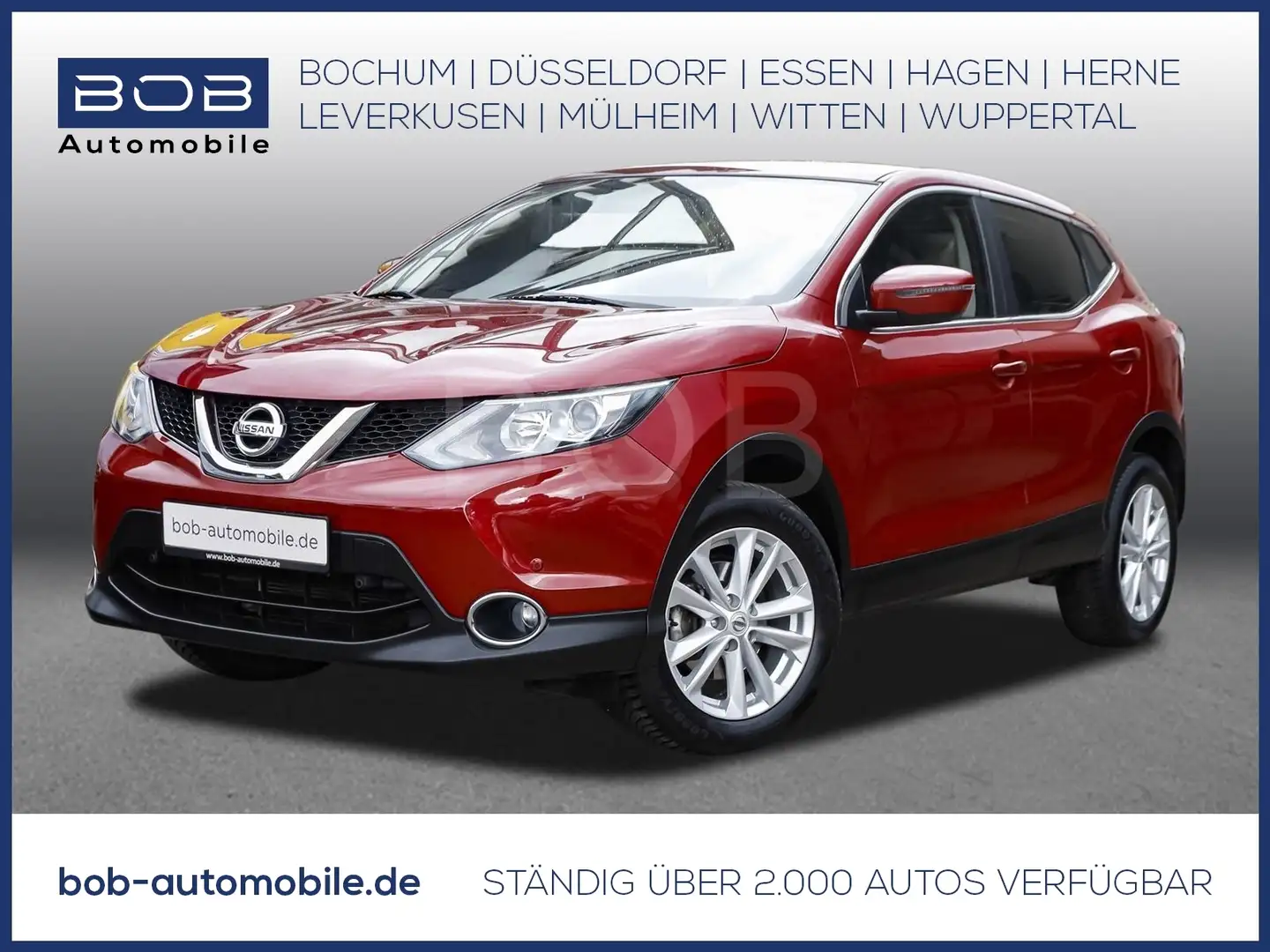 Nissan Qashqai 1.2 DIG-T Acenta  AHK ALU SHZ KLIMA PDC Rot - 1