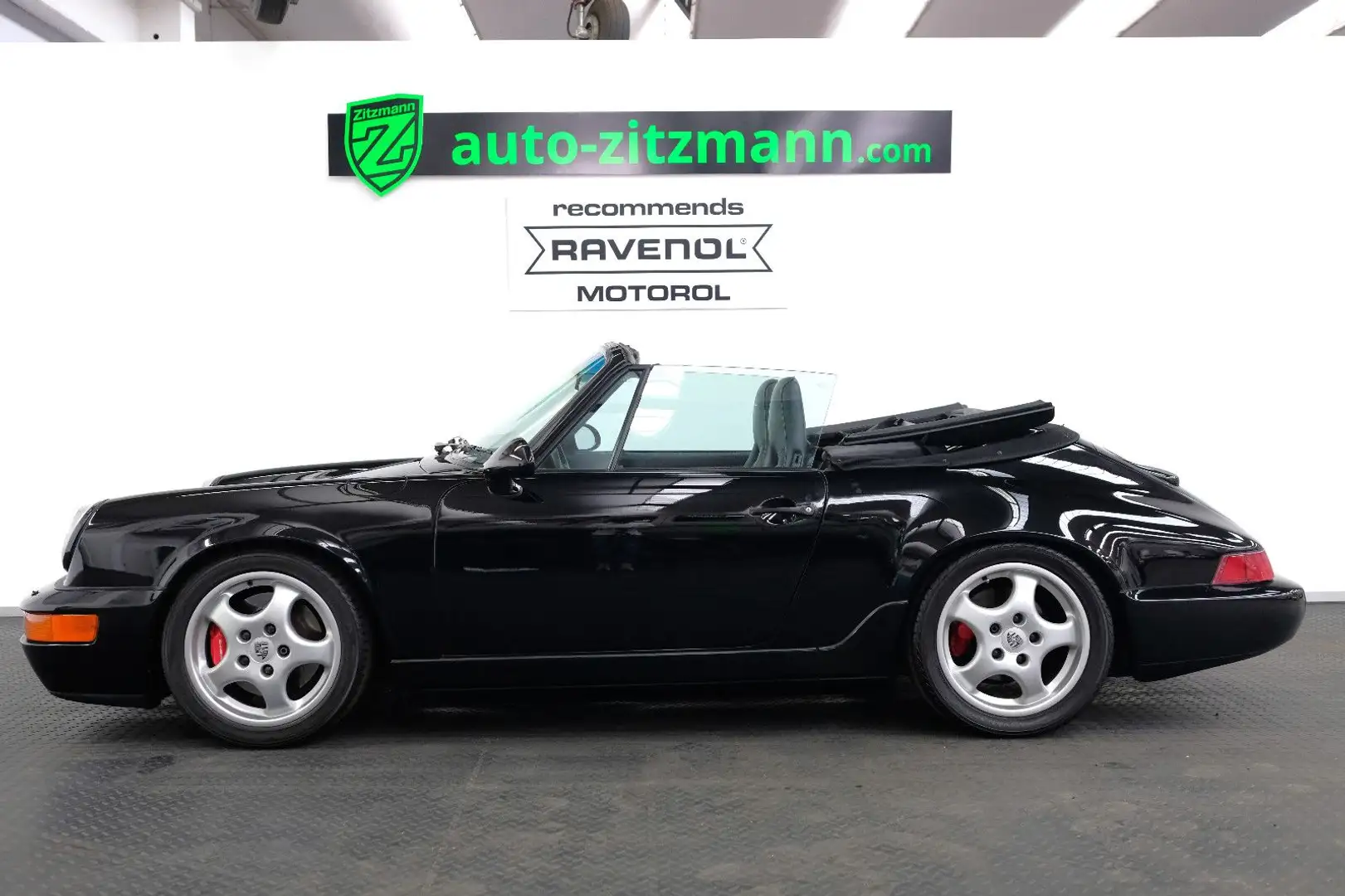 Porsche 964 Carrera 2 Cabrio/KLIMA/AUTO/H-KENNZEICHEN Schwarz - 2
