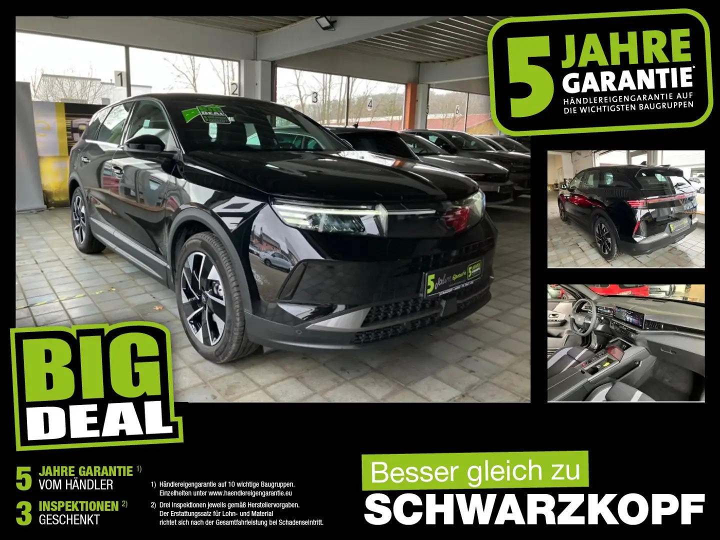 Opel Grandland 1.2 LED+Sitzheizung,AHK,Parkpilot Schwarz - 1