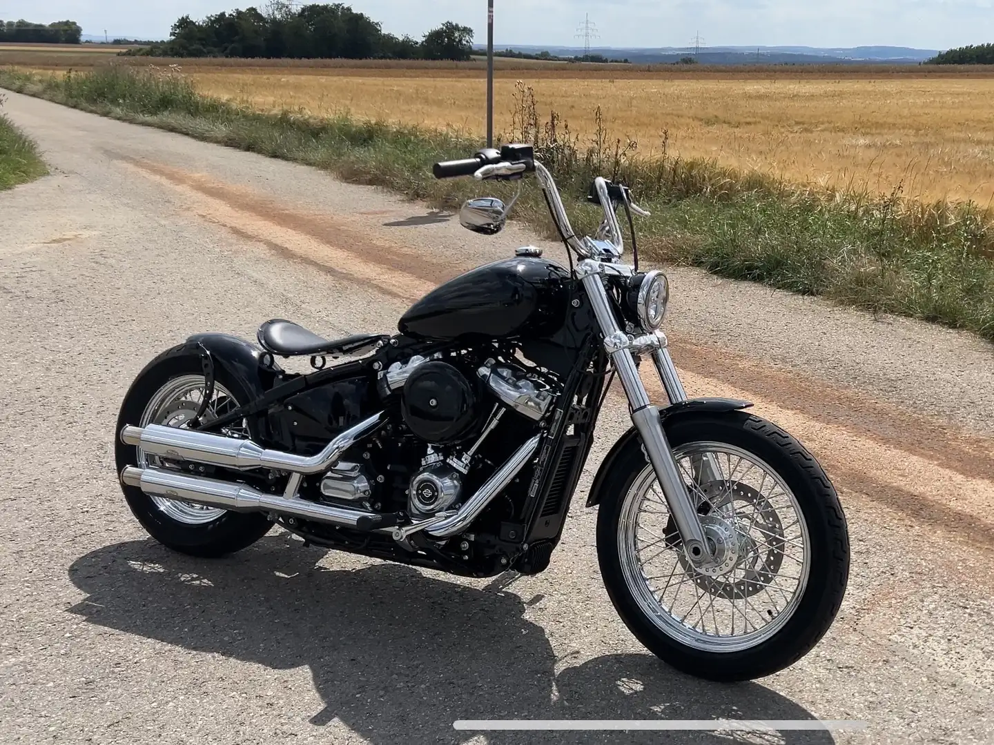 Harley-Davidson Softail Standard FXST Bobber Jekill & Hyde KD Neu Custom Černá - 2