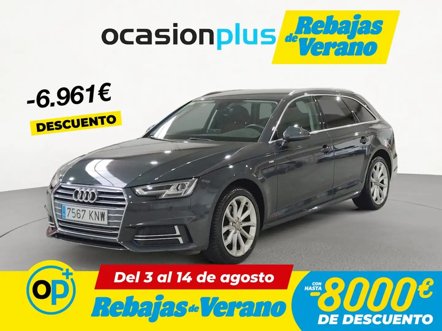 Audi A4 Avant 2.0 TFSI g-tron S line ed. S-T Gris - 1