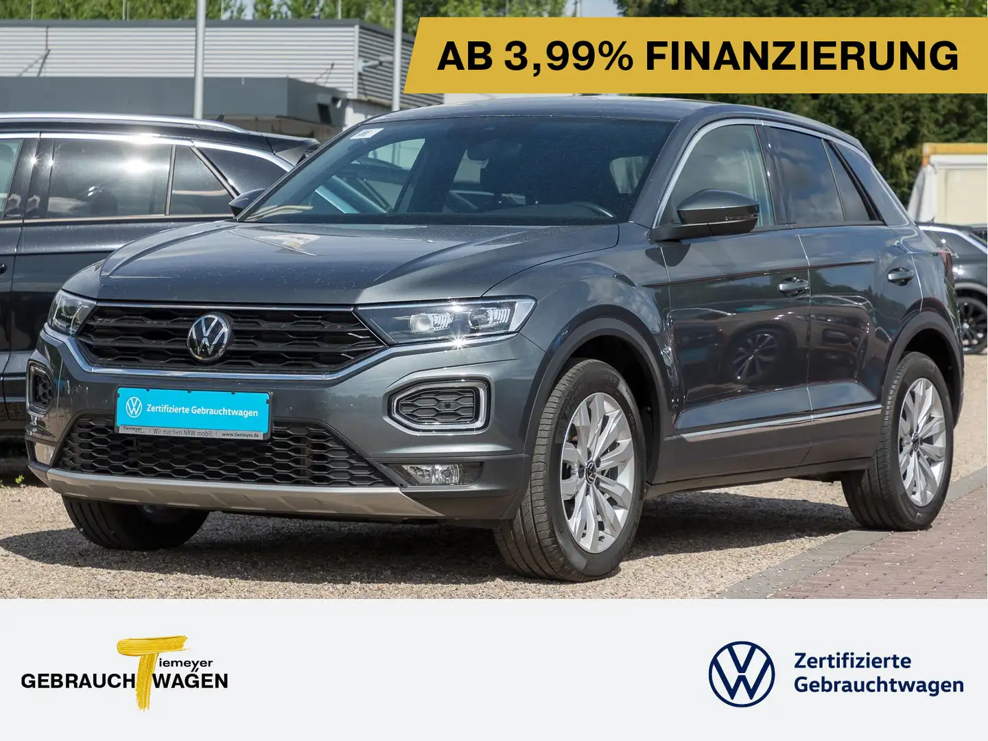Volkswagen T-Roc 2.0 TDI DSG SPORT LED ACC SITZHZ LM17 Grau - 1