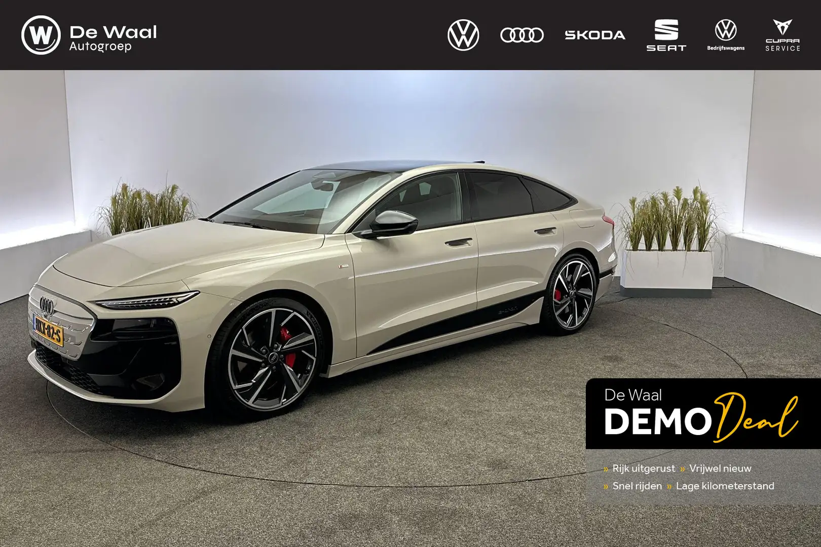 Audi A6 Sportback e-tron 367pk S edition performance 100 k Bej - 1