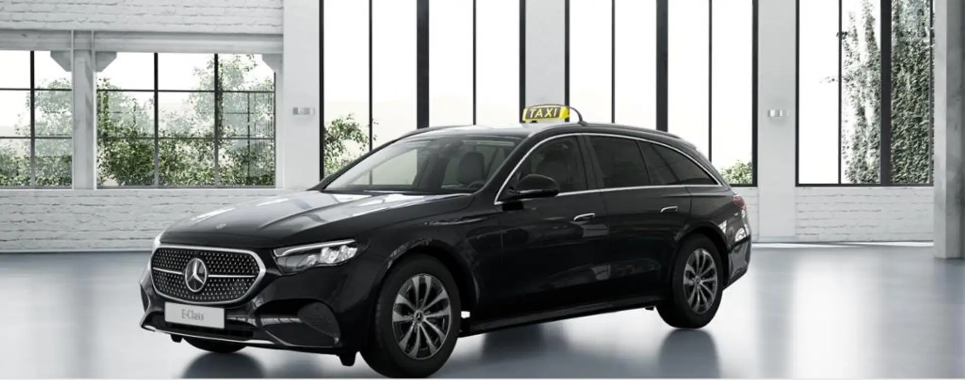 Mercedes-Benz E 200 d T TAXI UMBAU MÖGLICH+AVGD+DISTR+KEYL+LED Negro - 1