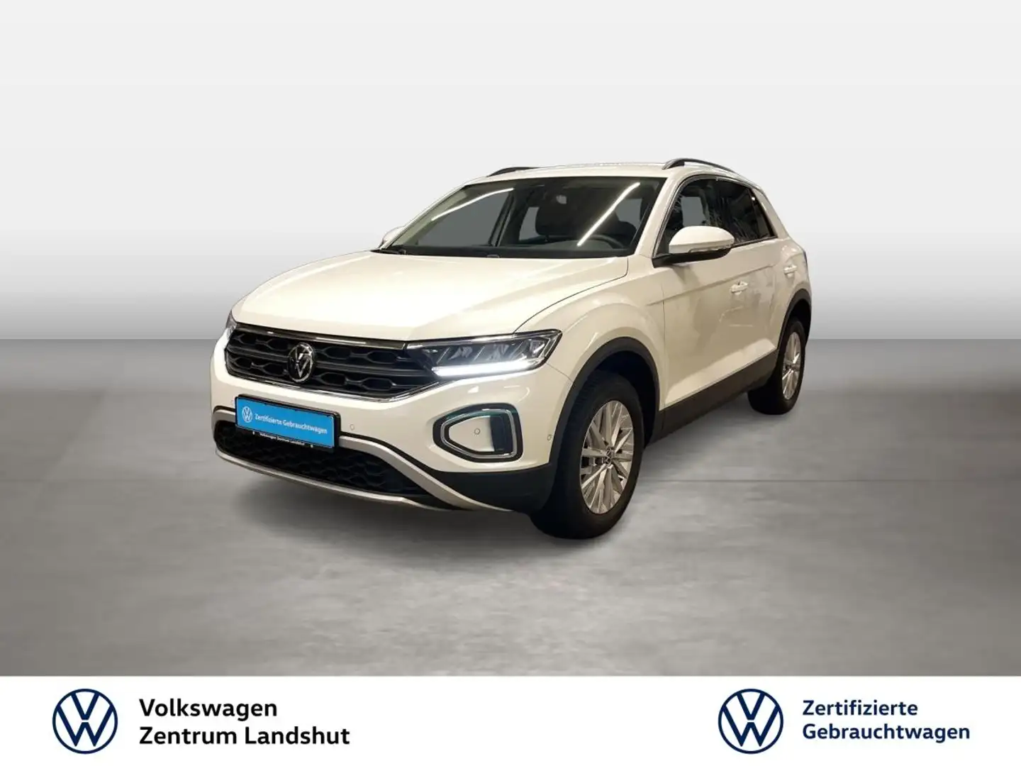 Volkswagen T-Roc 1.0 TSI Life ParkAss. LED LM KlimaA Navi Weiß - 1