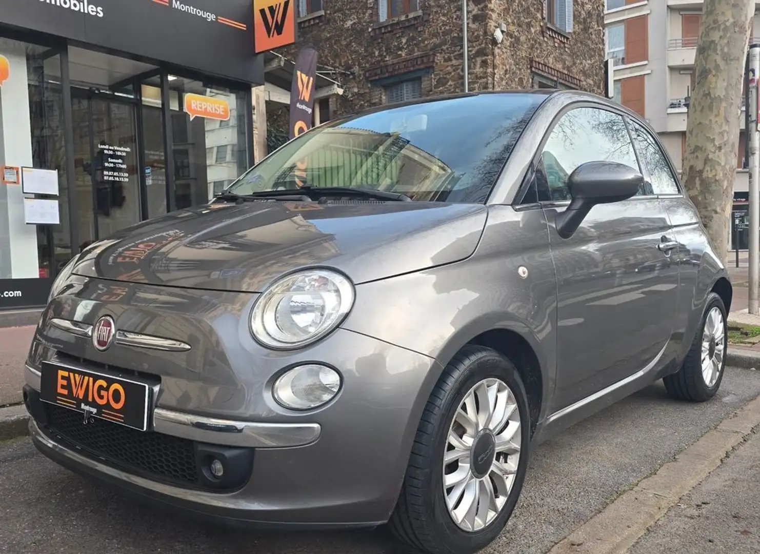 Fiat 500 1.2 70 lounge toit pano distri ok 12-2025 Grau - 1