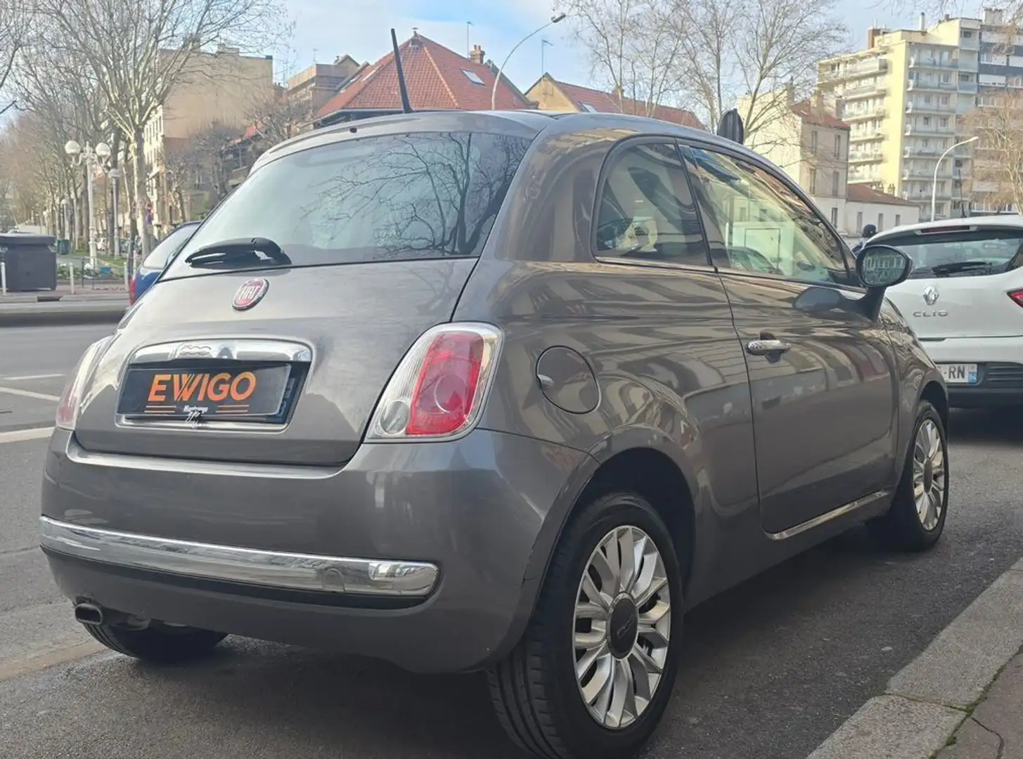 Fiat 500 1.2 70 lounge toit pano distri ok 12-2025 Grau - 2