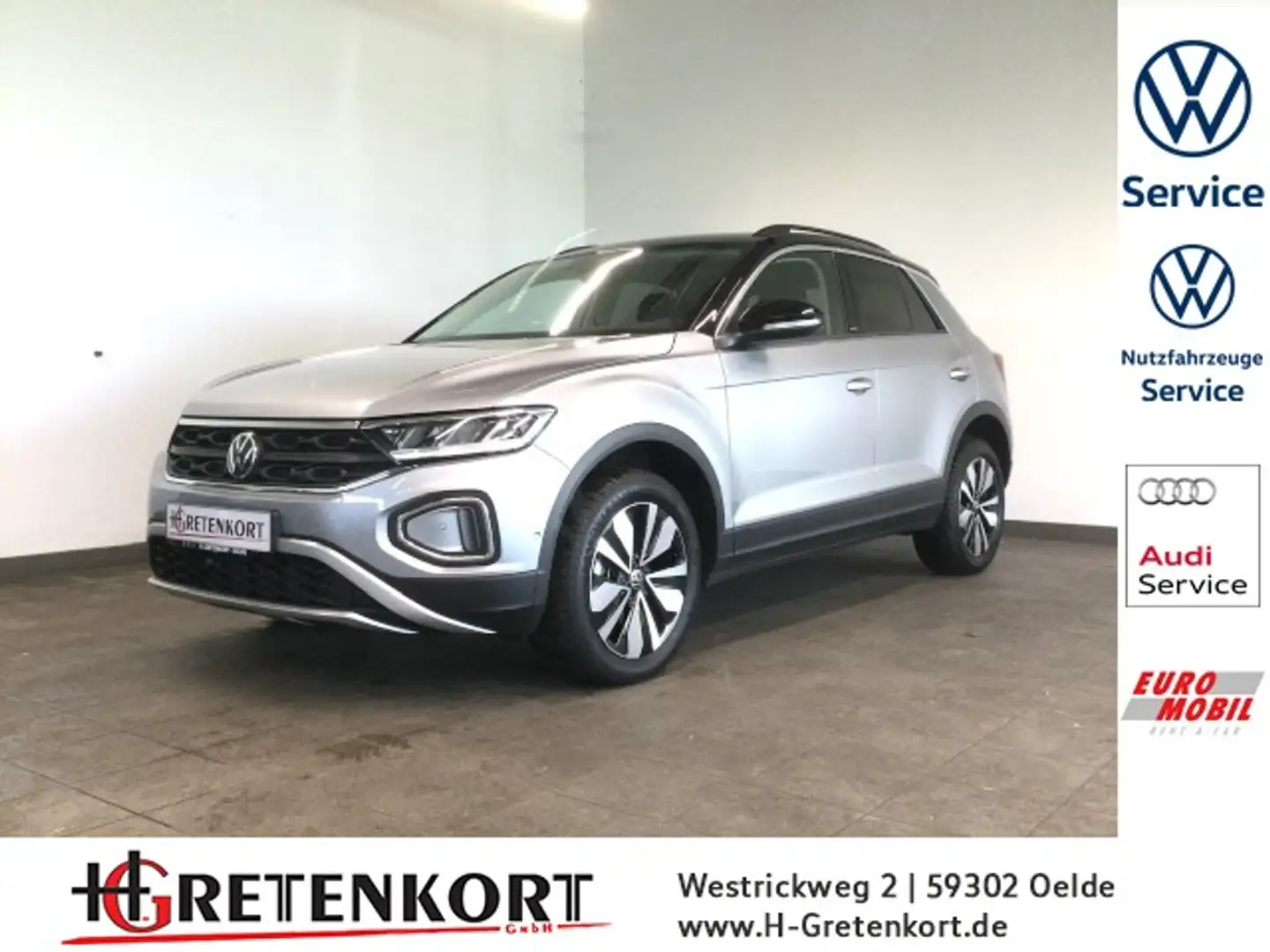 Volkswagen T-Roc 1.5 TSI DSG MOVE AHK Kamera ACC LED NAVI Klima Zwart - 1