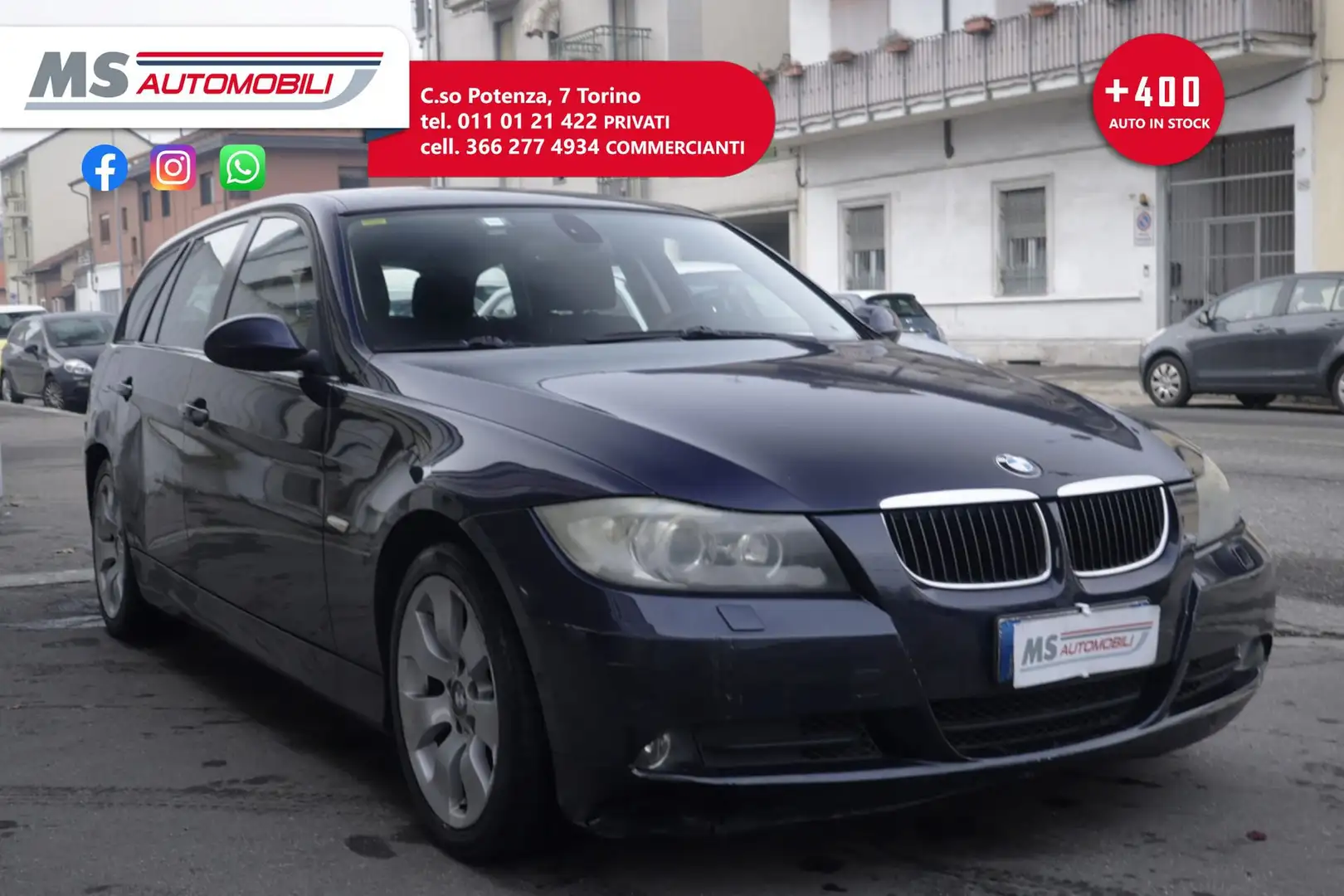 BMW 320 BMW Serie 3 320d cat Touring MSport Unicopropriet Bleu - 1