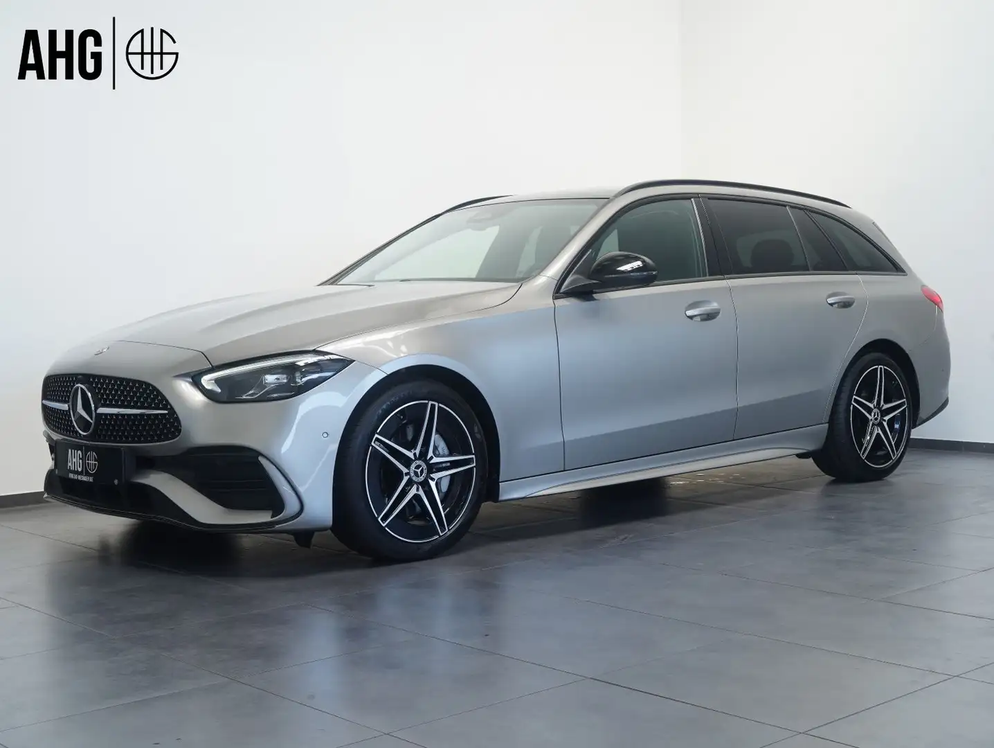 Mercedes-Benz C 220 T d AMG Line DISTRONIC/PANORAMA/AHK Zilver - 1
