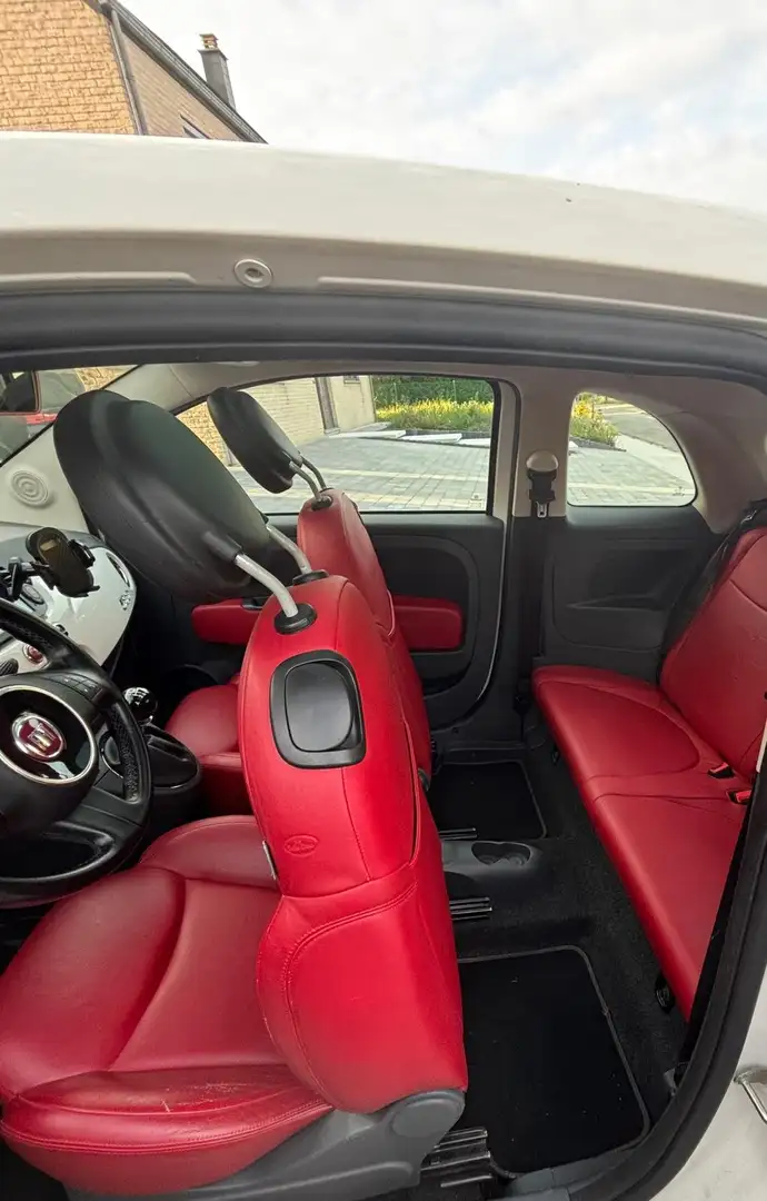 Fiat 500 500 1.2i Lounge Blanc - 2