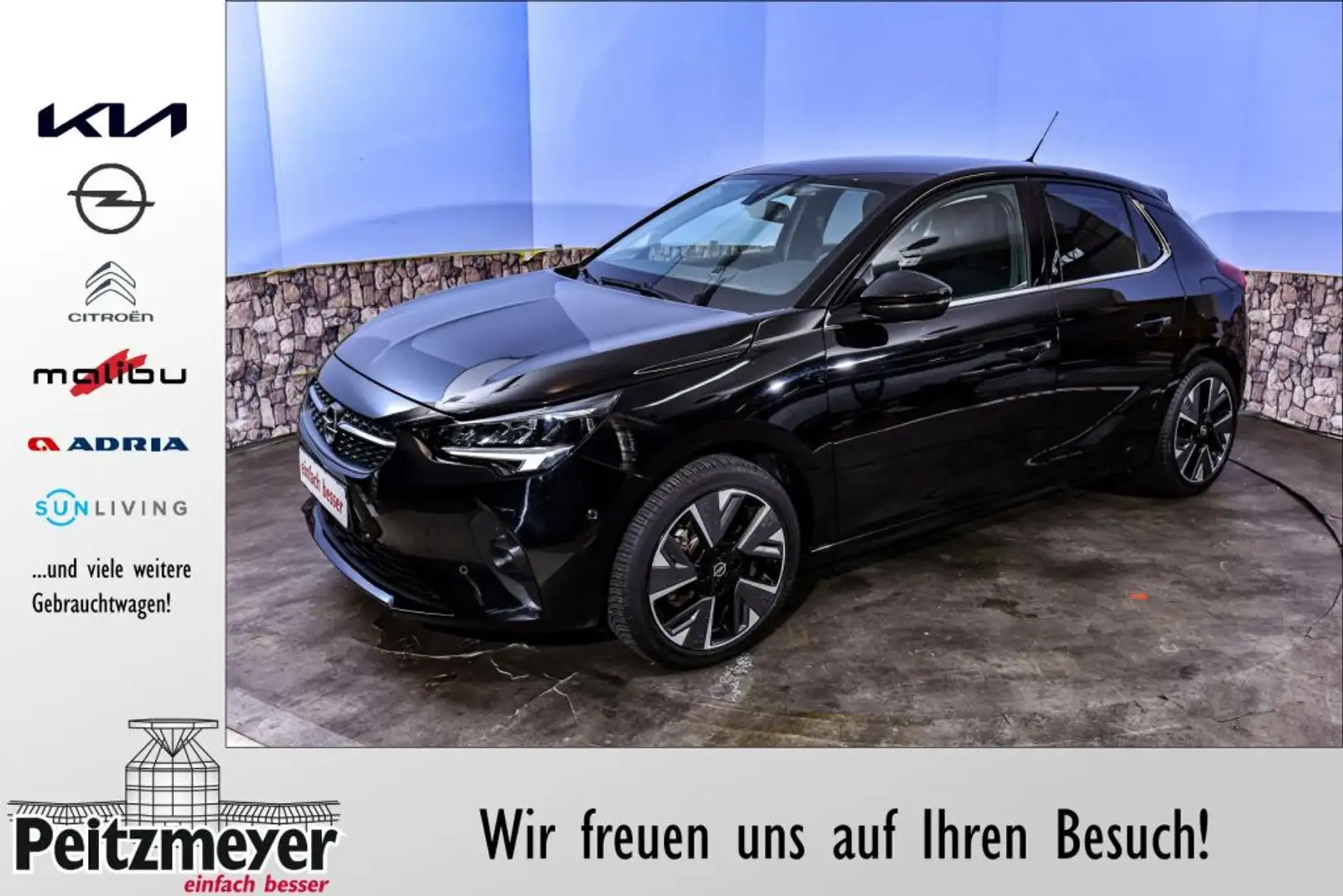 Opel Corsa-e Elegance Schwarz - 1