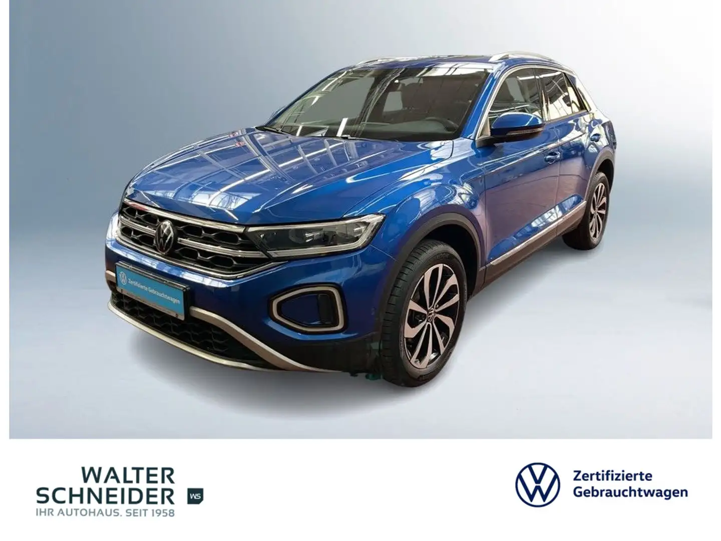 Volkswagen T-Roc 1.0 TSI Style Pano Navi LED Kamera SHZ Blau - 1