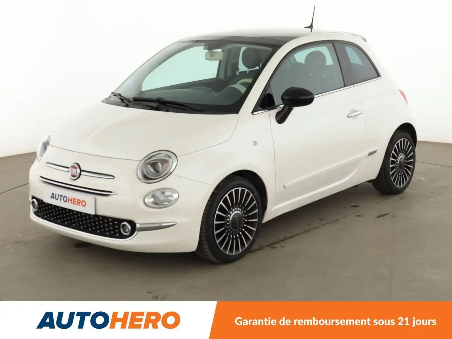 Fiat 500 0.9 TwinAir Lounge Dualogic Blanc - 1
