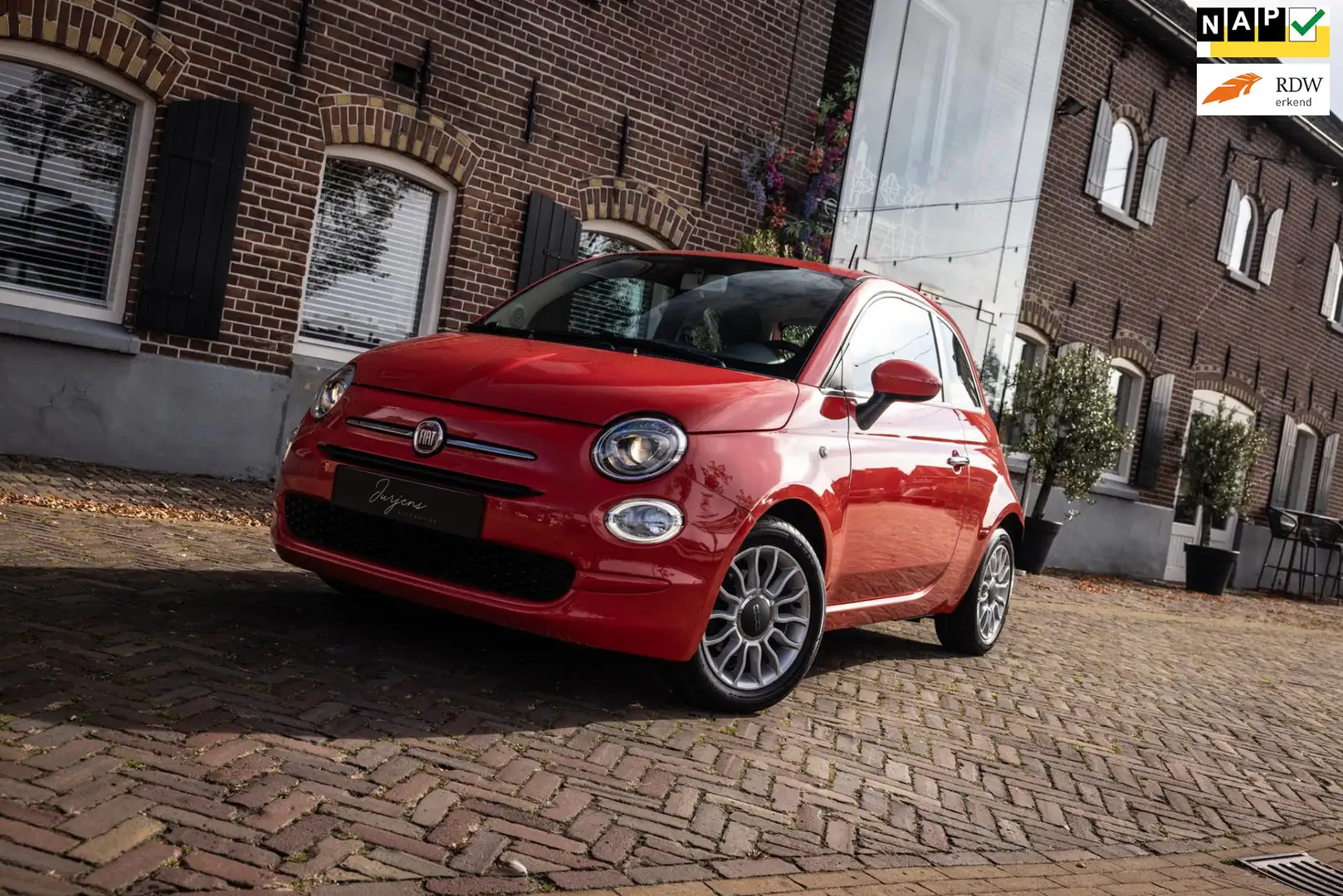 Fiat 500 1.0 TwinAir (60pk) AIRCO | CRUISE | Lage KM | LED Oranje - 1