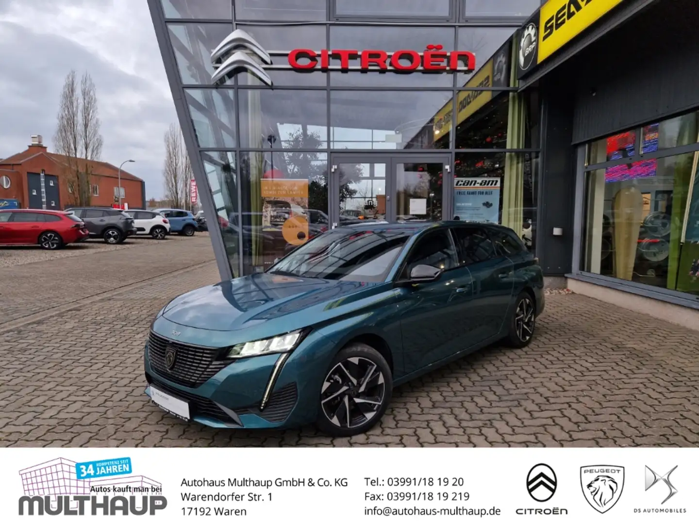 Peugeot 308 SW Allure BlueHDi 130 EAT8 LED PDC DAB Blau - 1