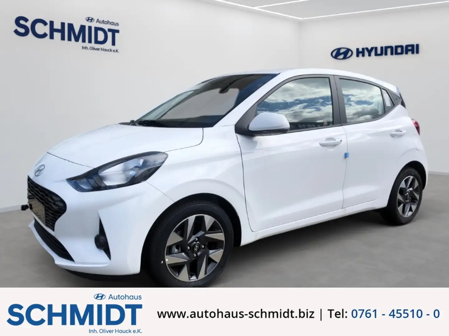 Hyundai i10 Trend 1.0 Automatik !SOFORT VERFÜGBAR! Navi Apple Weiß - 1