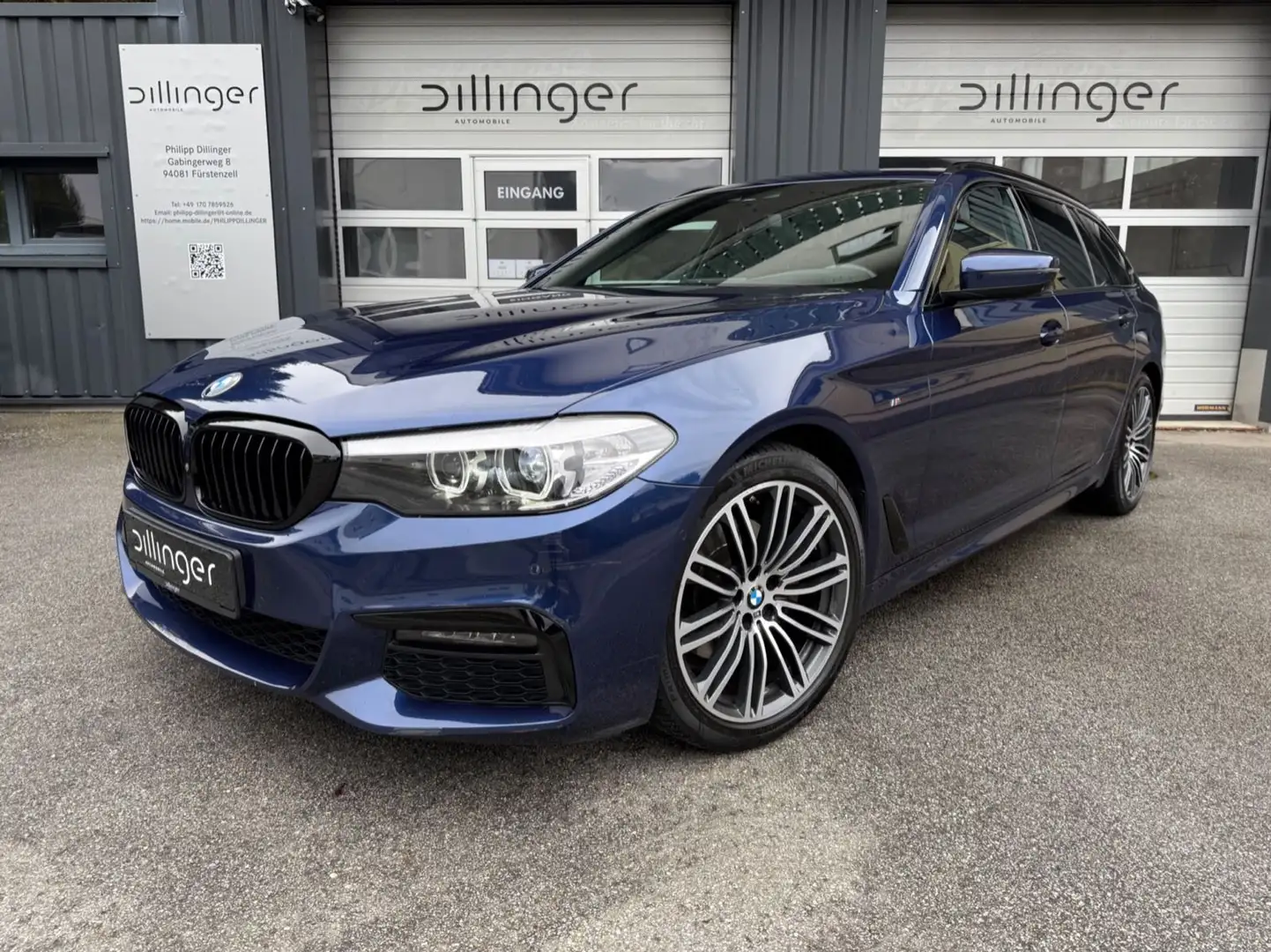 BMW 520 d M Sport HUD|19"|Pano|360°|LED|Keyless|WR Blau - 1