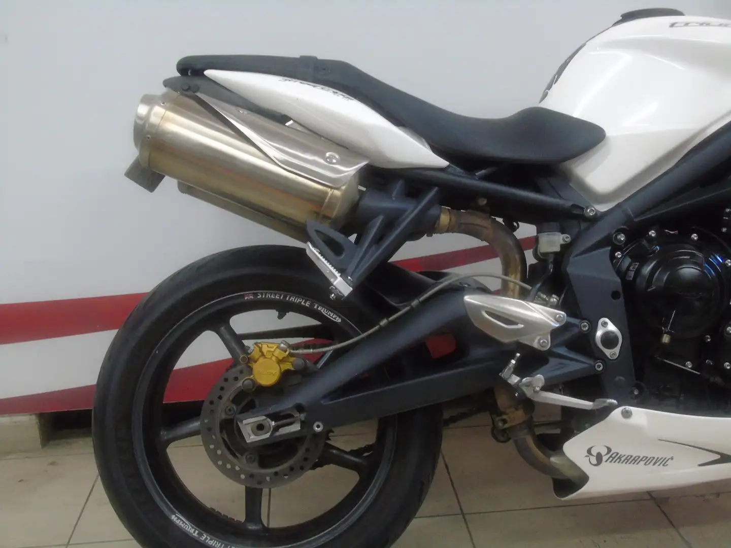 Triumph Street Triple 675 Blanc - 2