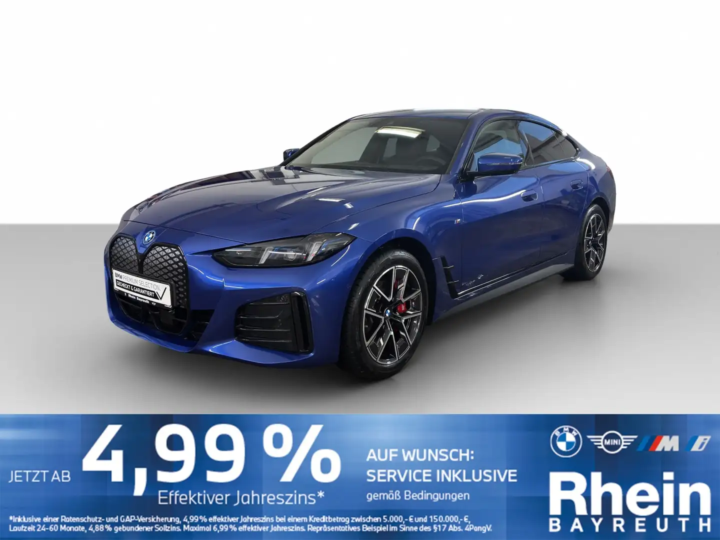 BMW i4 eDrive40 M Sport pro Navi AdapLED AHK Park+ Navi A Bleu - 1