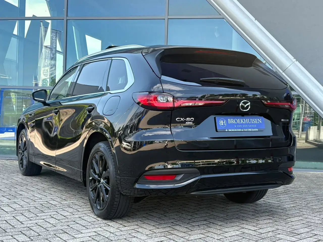 Mazda CX-80 2.5 e-SkyActiv PHEV 7p. Homura Plus 327pk Panorama, миниатюра 4