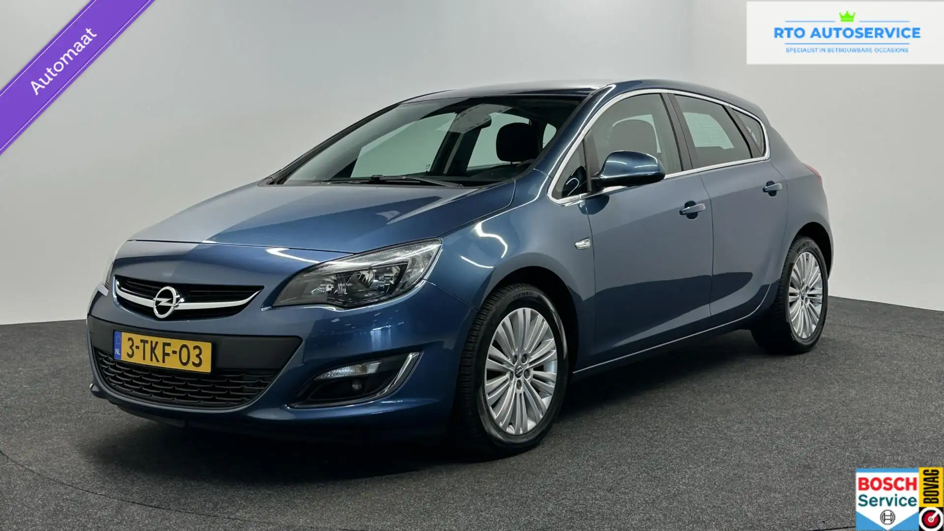 Opel Astra 1.4 Turbo Sport LM CRUISE NAVIGATIE TREKHAAK. Blauw - 1