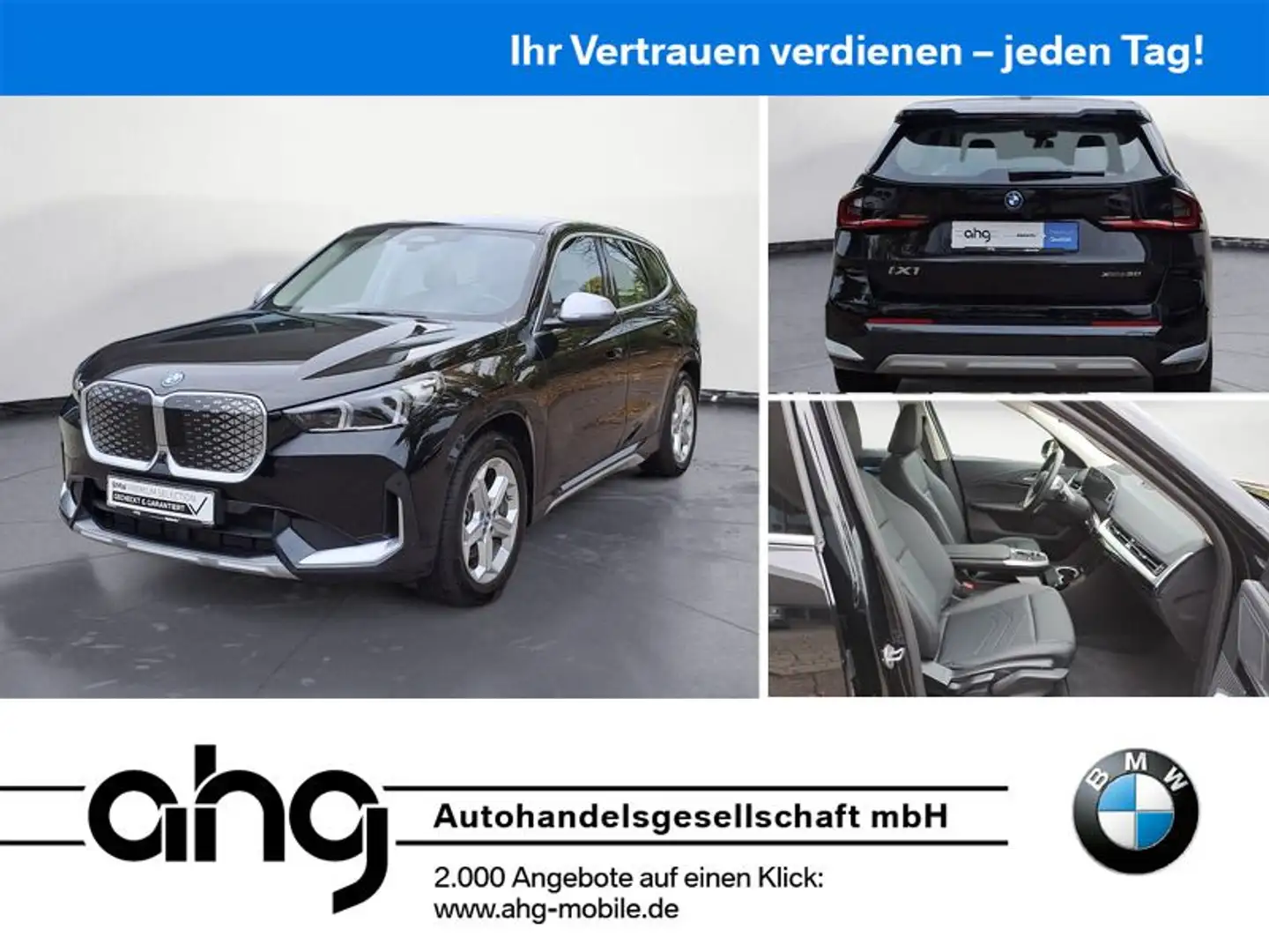 BMW iX1 xDrive30 Head-Up | AHK | LED | Garantie Schwarz - 1