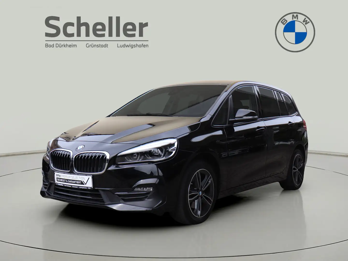 BMW 218 i Gran Tourer Sport Line DAB LED Navi Shz Schwarz - 1