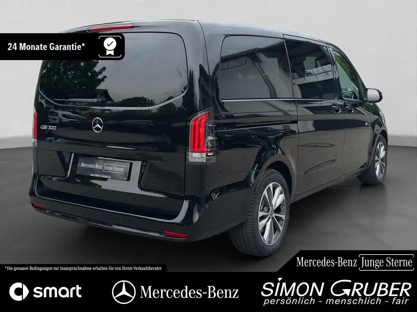 Mercedes-Benz EQV 300 Lang AIRMATIC LED 360° 7Sitze facelift Zwart - 2