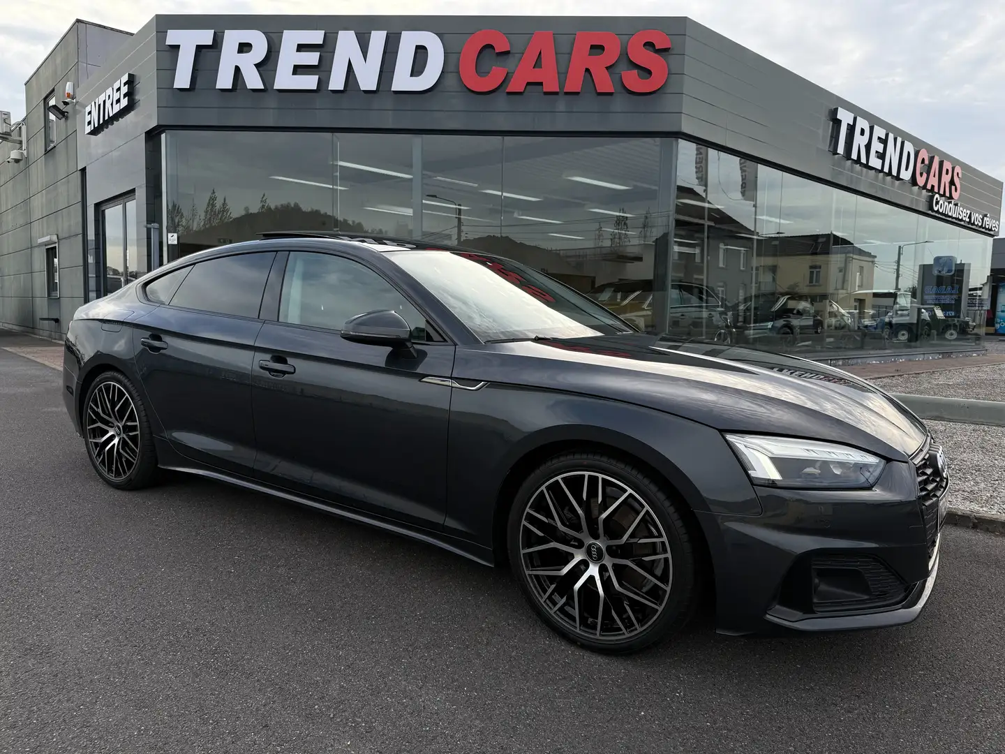 Audi A5 30 TDi AUT PANO MATRIX CUIR CAM VIRTUAL SHADOWLOOK Gris - 2