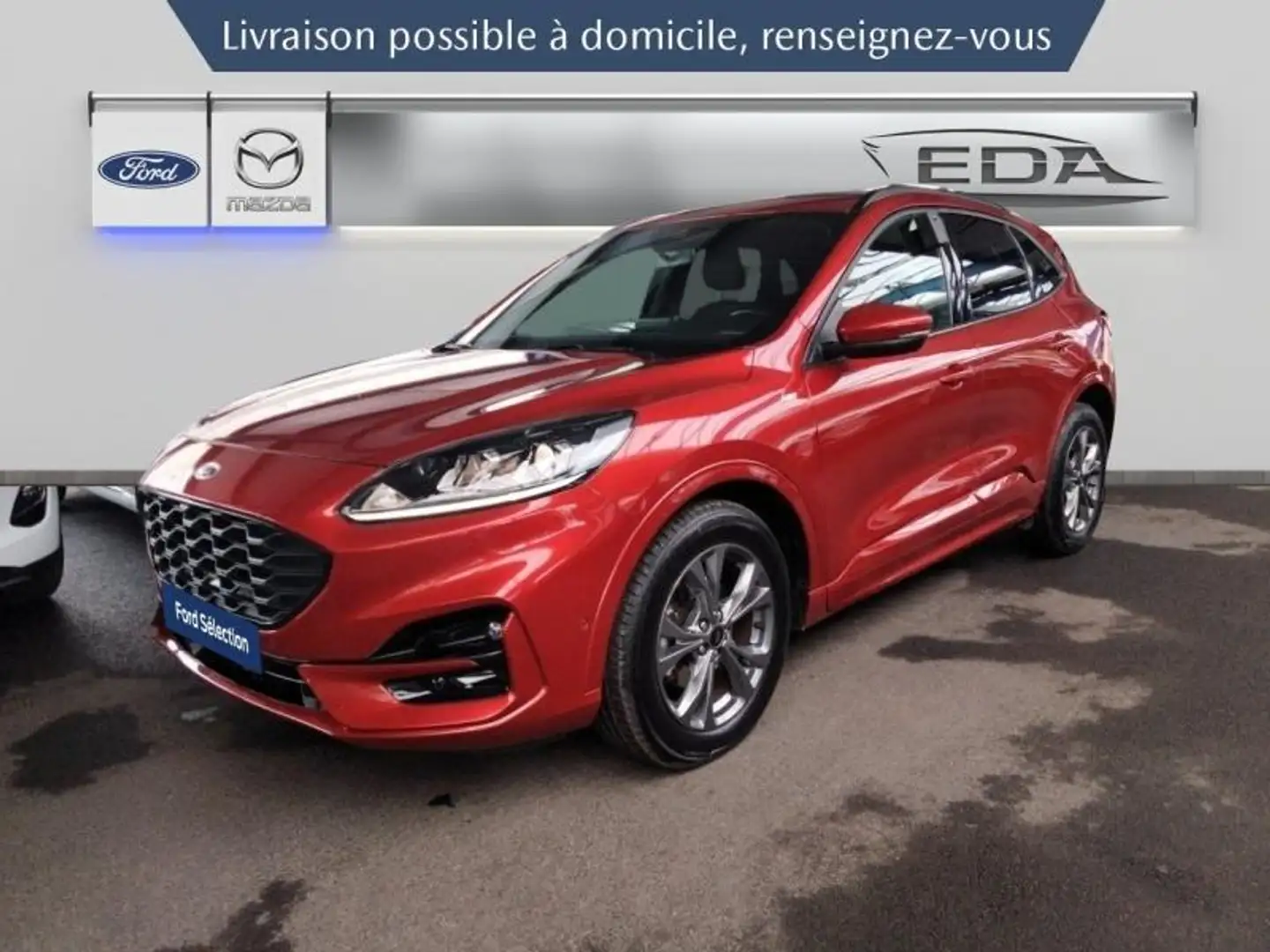 Ford Kuga 2.5 Duratec 190ch FHEV E85 ST-Line BVA Rouge - 1