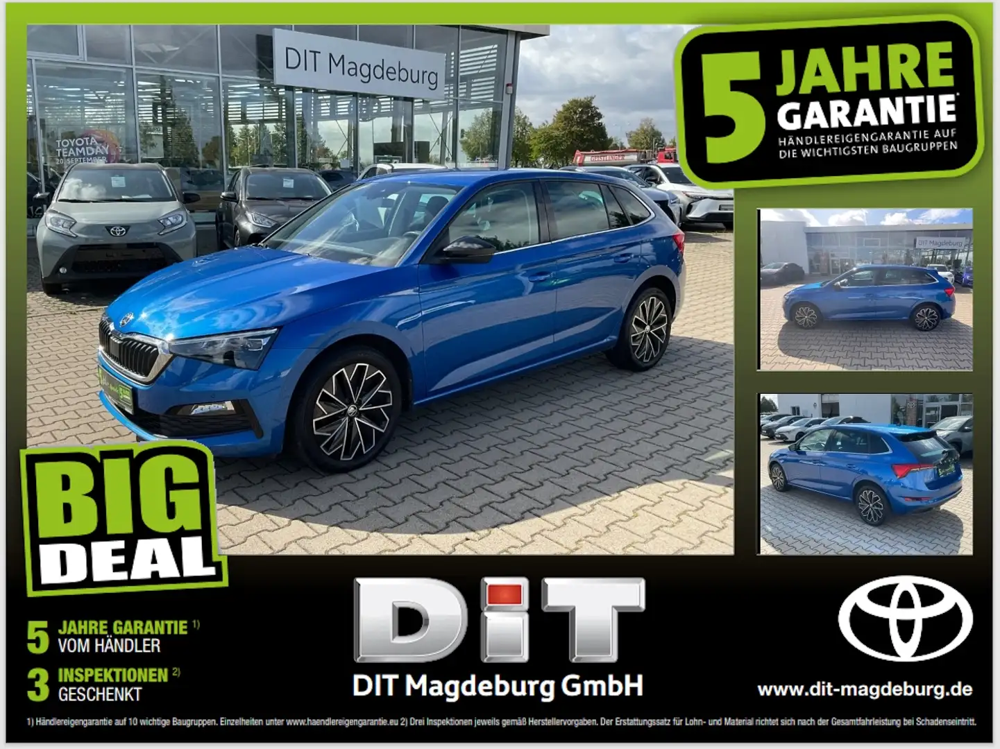 Skoda Scala 1.6TDI Style AHK+LED+SHZ+ACC+Kamera+El.Heck Blauw - 1