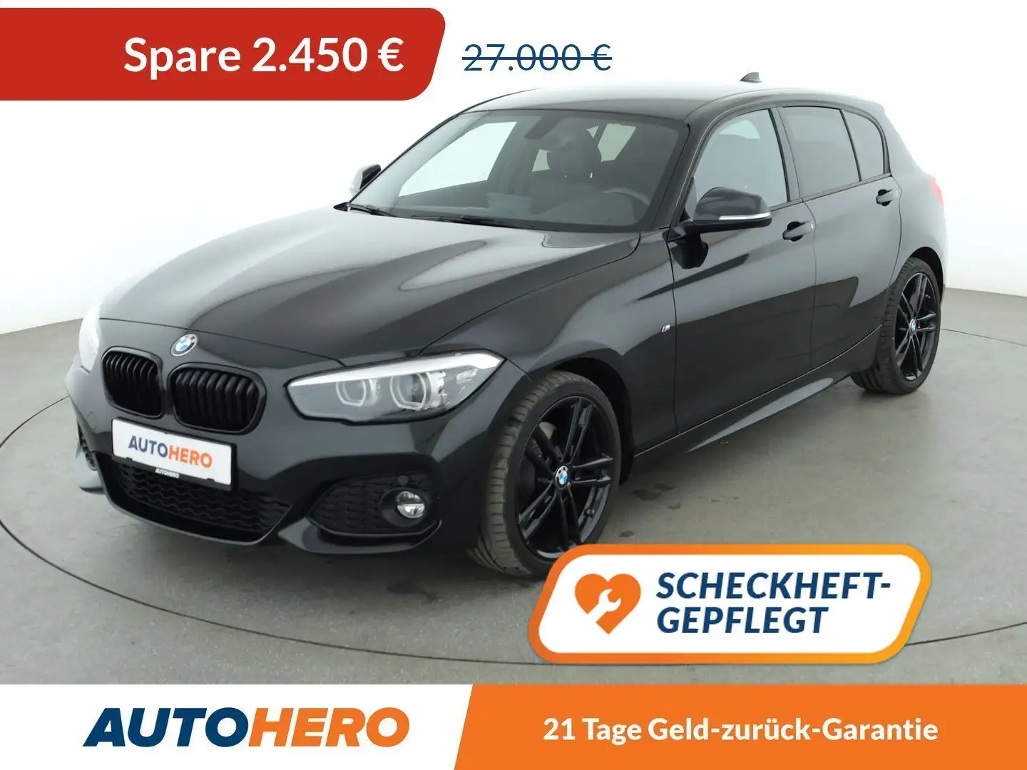 BMW 125 i Edition M Sport Shadow Aut.*NAVI*PDC* Schwarz - 1