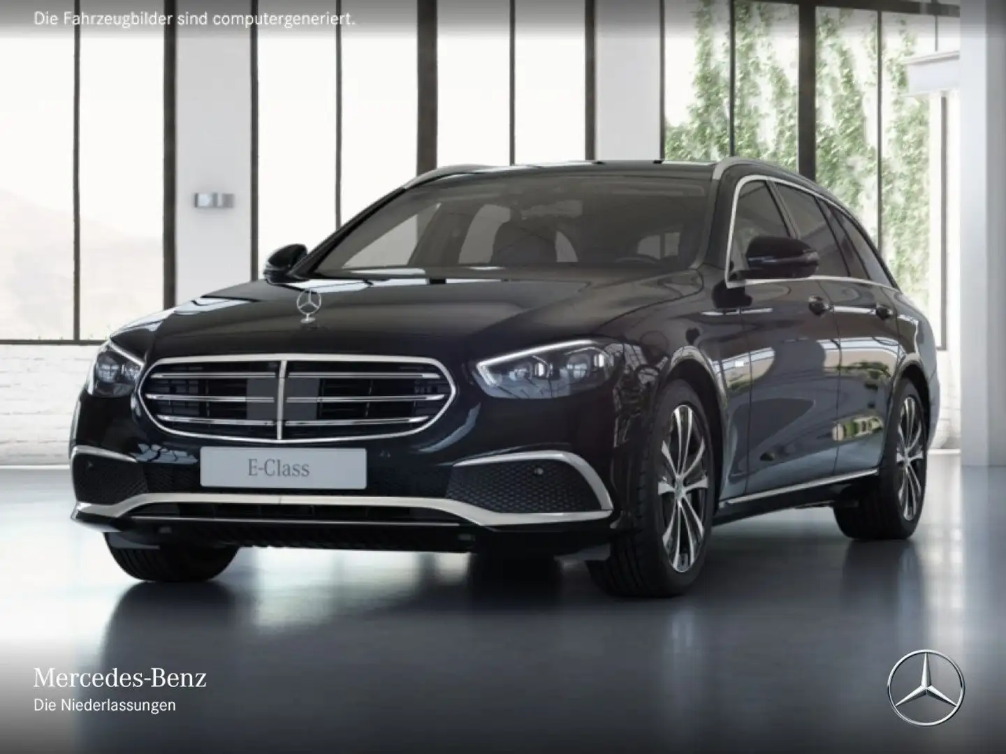 Mercedes-Benz E 300 de T EXCLUSIVE+360+AHK+MULTIBEAM+FAHRASS+9G Schwarz - 2