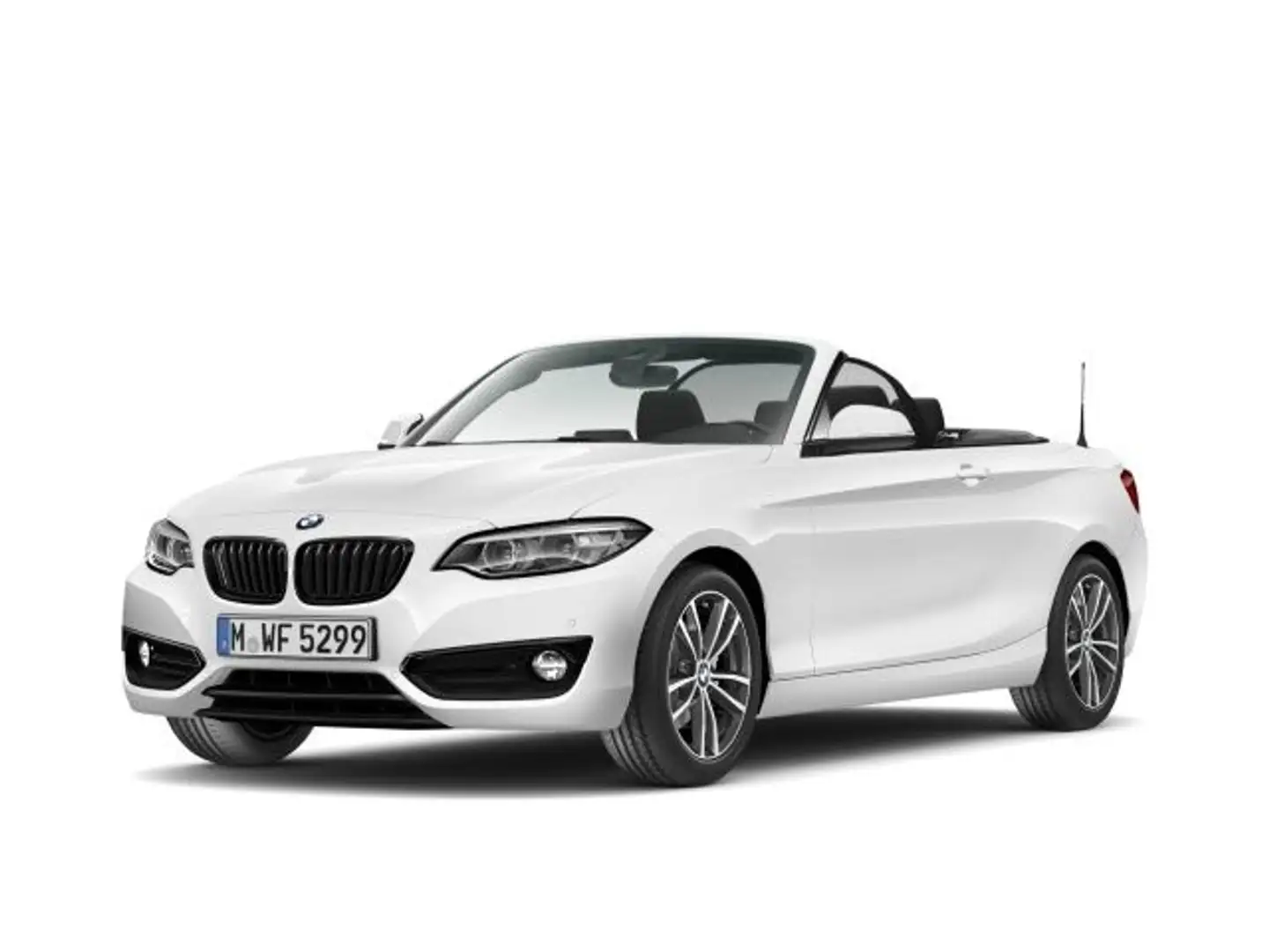 BMW 220 i Steptronic Cabrio Sport Line Aut. Klimaaut. Blanc - 1