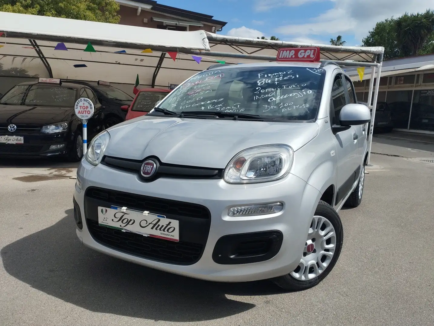 Fiat Panda Panda 1.2 Easy s +gpl +km 60000 garanzia Argento - 1