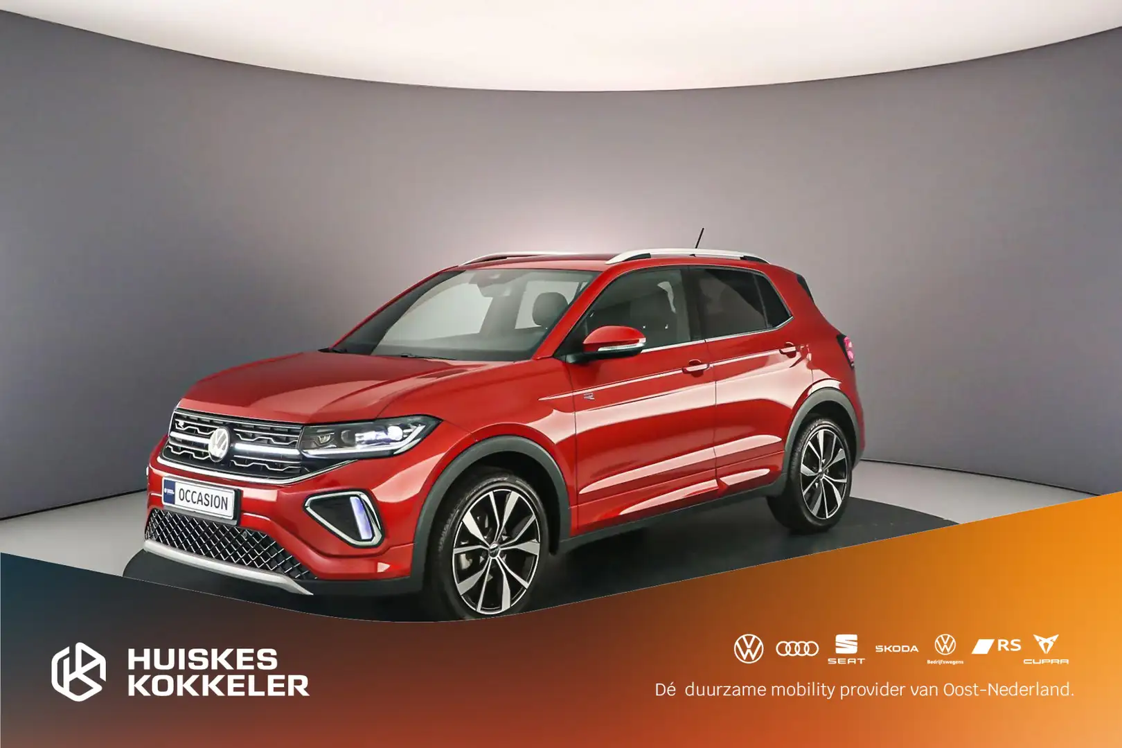 Volkswagen T-Cross R-Line 1.0 TSI 115pk DSG Automaat Adaptive cruise Rouge - 1