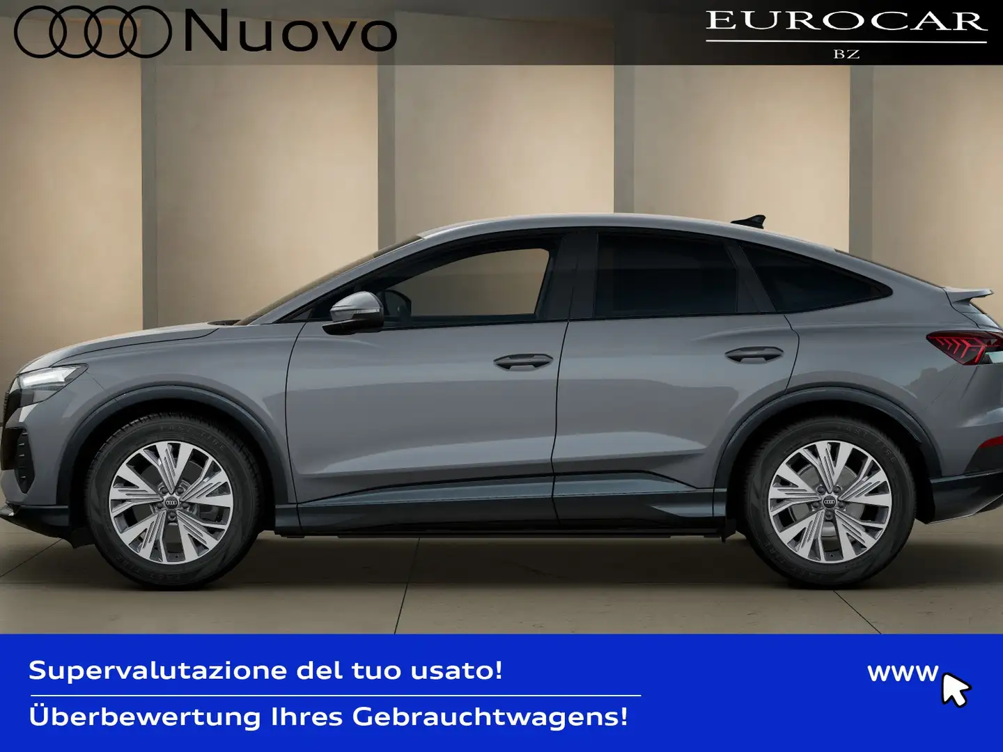Audi Q4 e-tron sportback e-tron 45 business advanced quattro 286c Grigio - 2