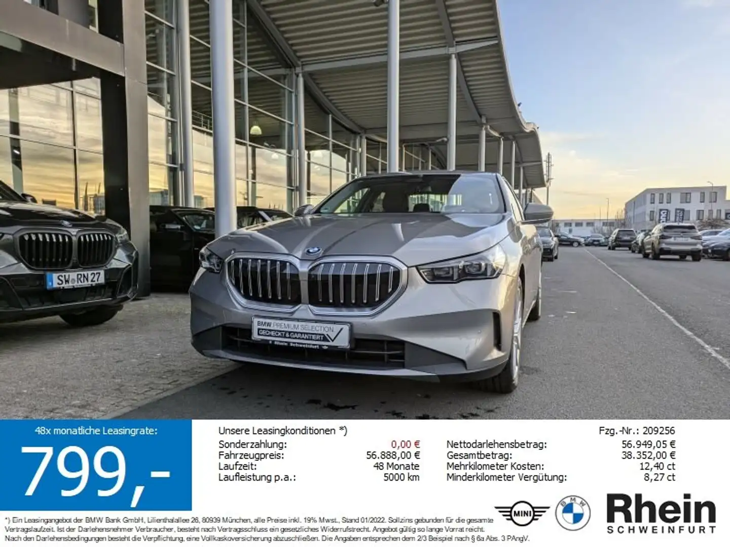 BMW 530 e Limousine Driv.Ass.Plus. Park.Ass.Plus. H&K Grau - 1