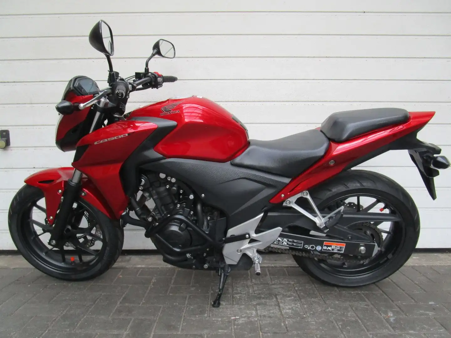 Honda CB 500 FA    Tiefer   Scheckheft   Topzustand Piros - 2