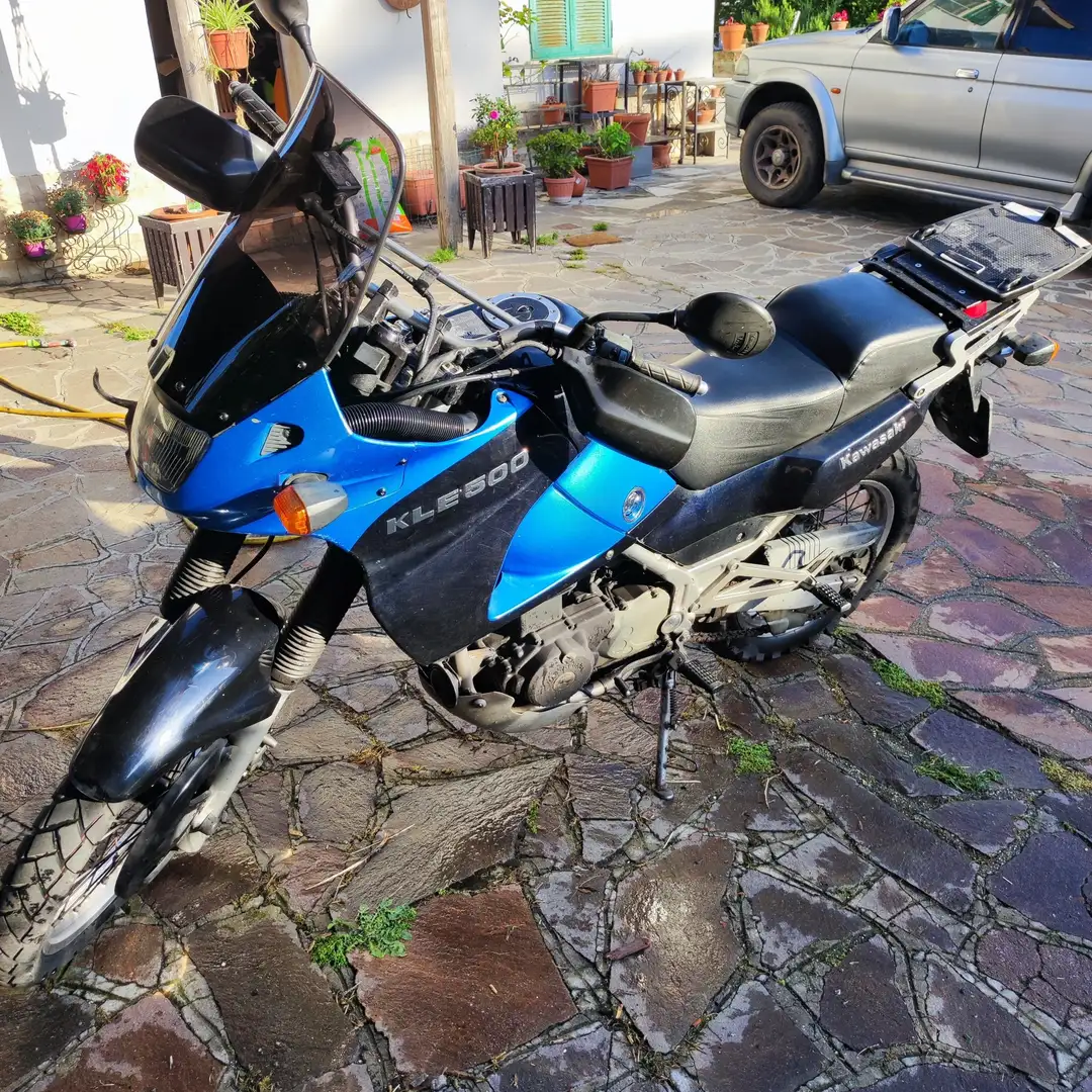 Kawasaki KLE 500 Albastru - 1