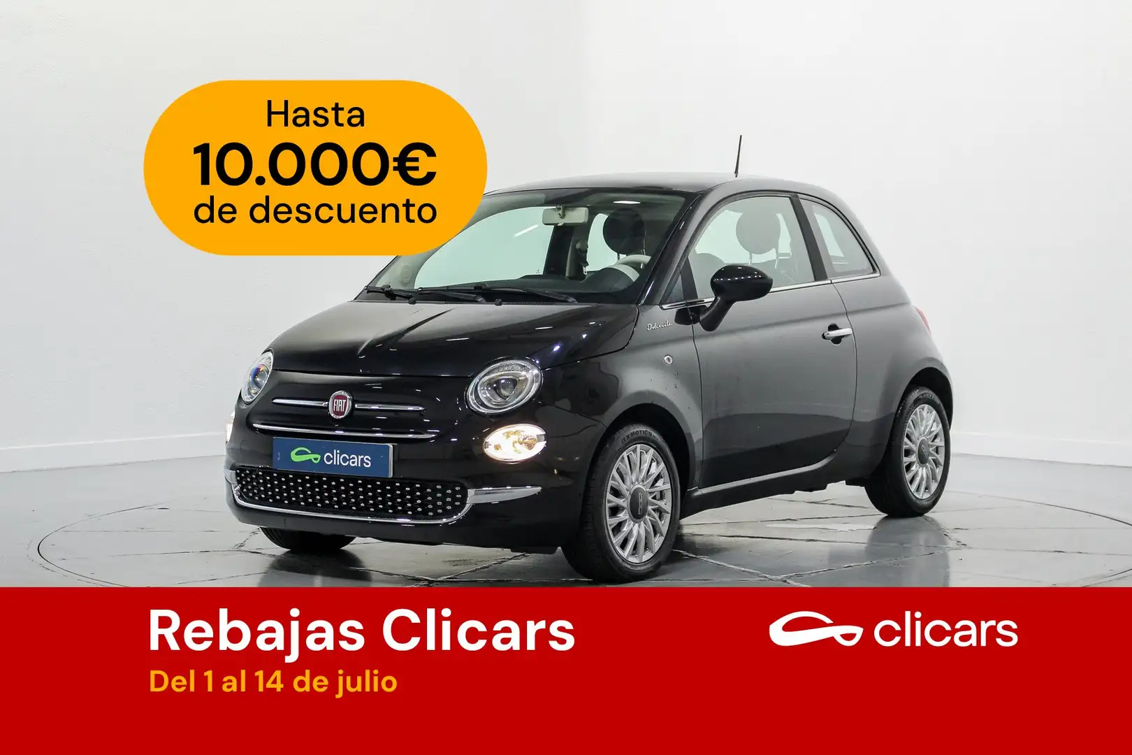 Fiat 500 1.0 Hybrid Dolcevita 52kW Negro - 1