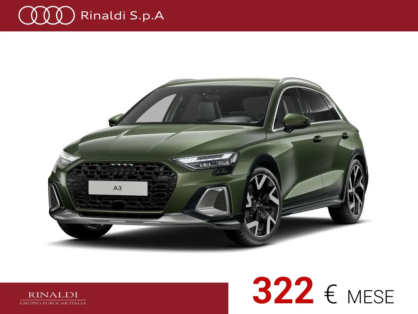 Audi A3 allstreet 35 1.5 tfsi mhev identity contrast s-tro Verde - 1