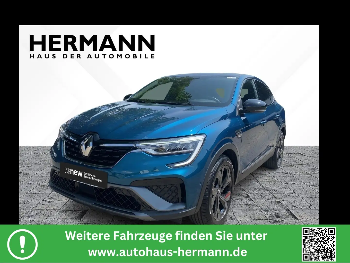 Renault Arkana 1.6 145 E-TECH R.S. Line *LED*NAVI*ACC*LM Blauw - 1