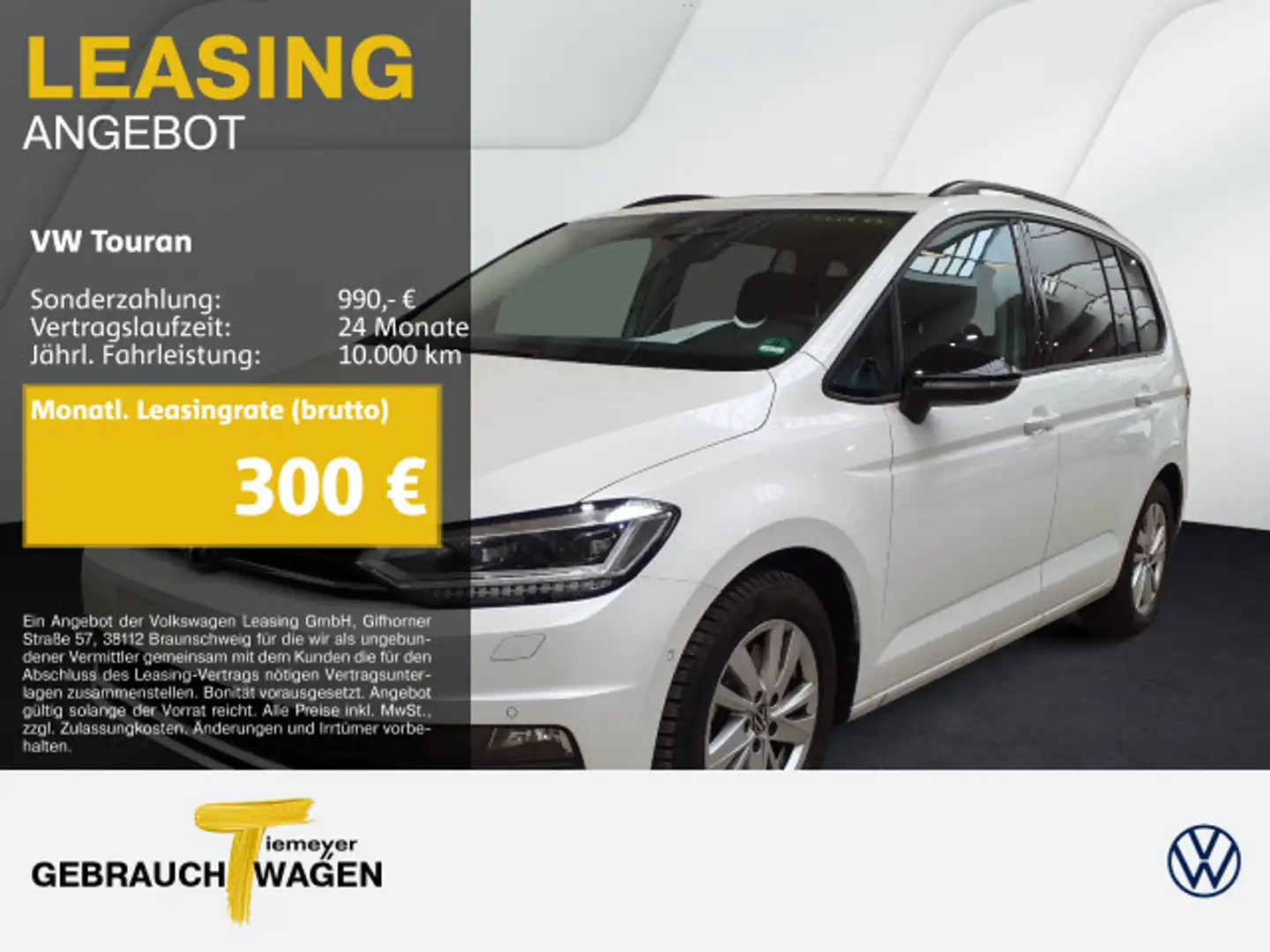 Volkswagen Touran 1.5 TSI DSG HIGHLINE 7-SITZE LM18 AHK ST. Weiß - 1