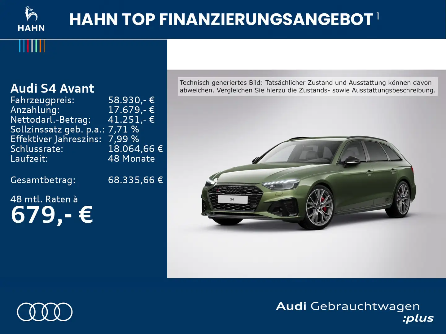 Audi S4 TDI quattro Matrix ACC Virtual Navi Mem Grün - 2